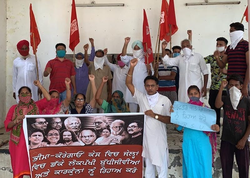 पंजाब में विरोध प्रदर्शन।