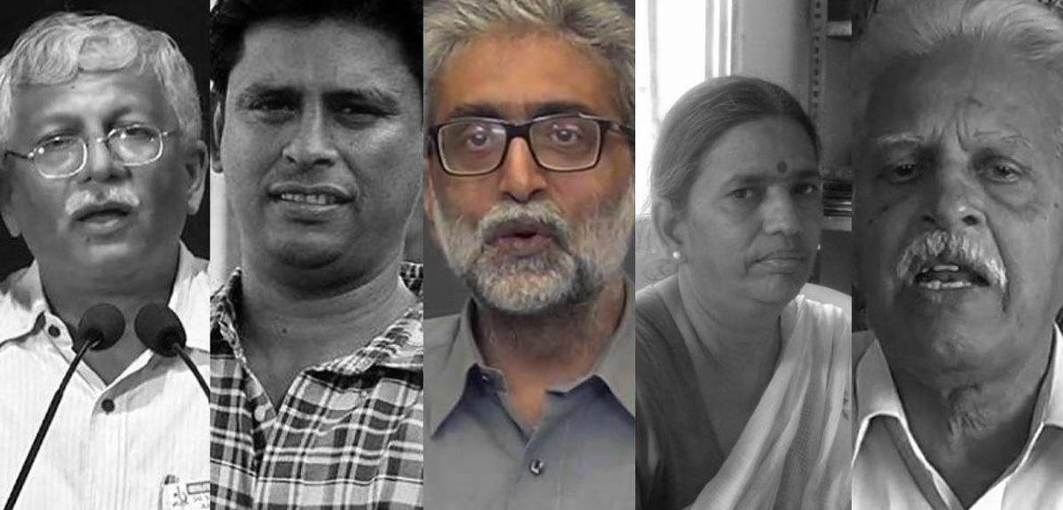 भीमा कोरेगांव मामले में गिरफ्तार एक्टिविस्ट।