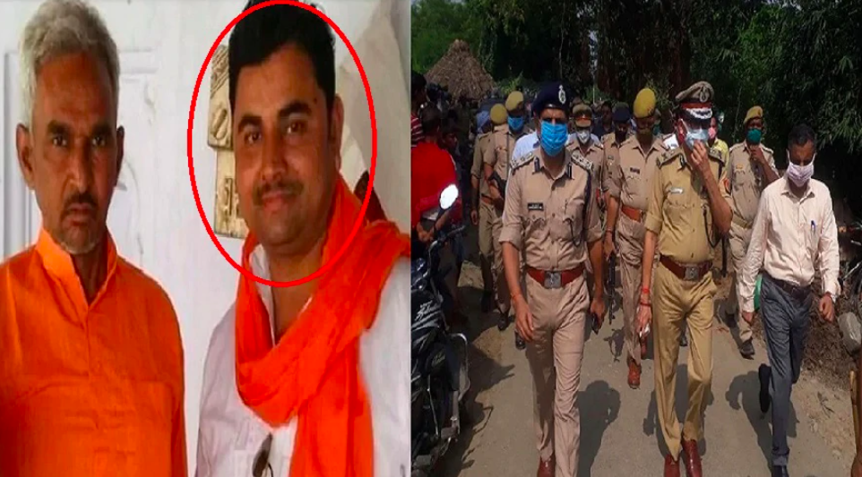 एमएलए सुरेंद्र, धीरेंद्र और पुलिस।