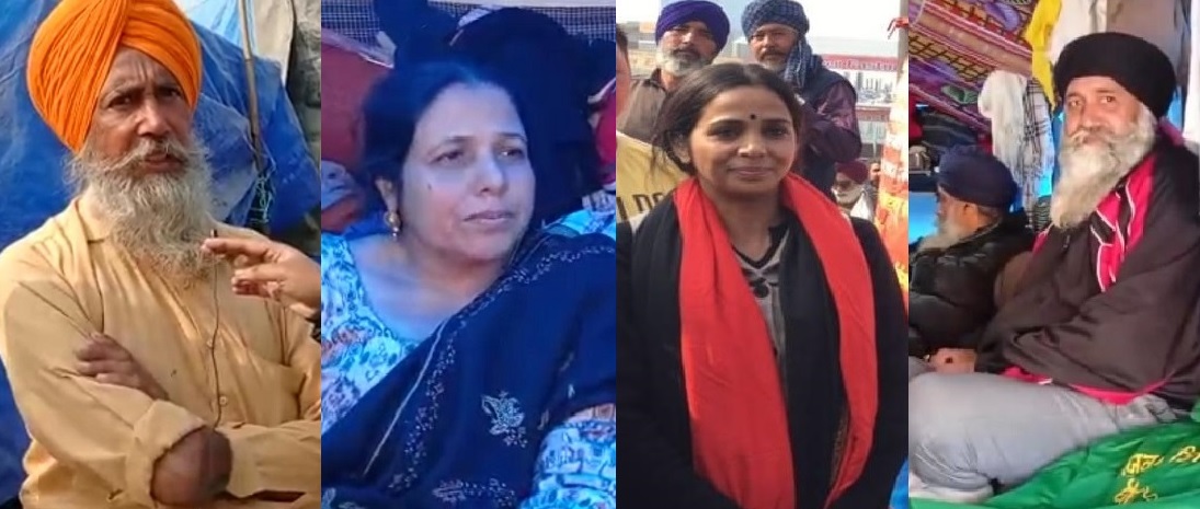 किसान आंदोलन के भागीदार।