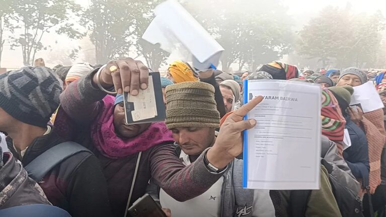रोहतक के बाद अब लखनऊ में भी इजराइल में नौकरी पाने के लिए बेरोजगारों की लगी कतार